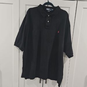 Ralph Lauren Black Men's  Polo Shirt Classic Style